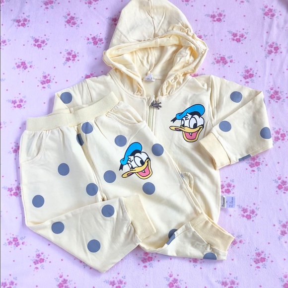 Yellow Hooded Matching Set 3T-4T - Picture 9 of 9